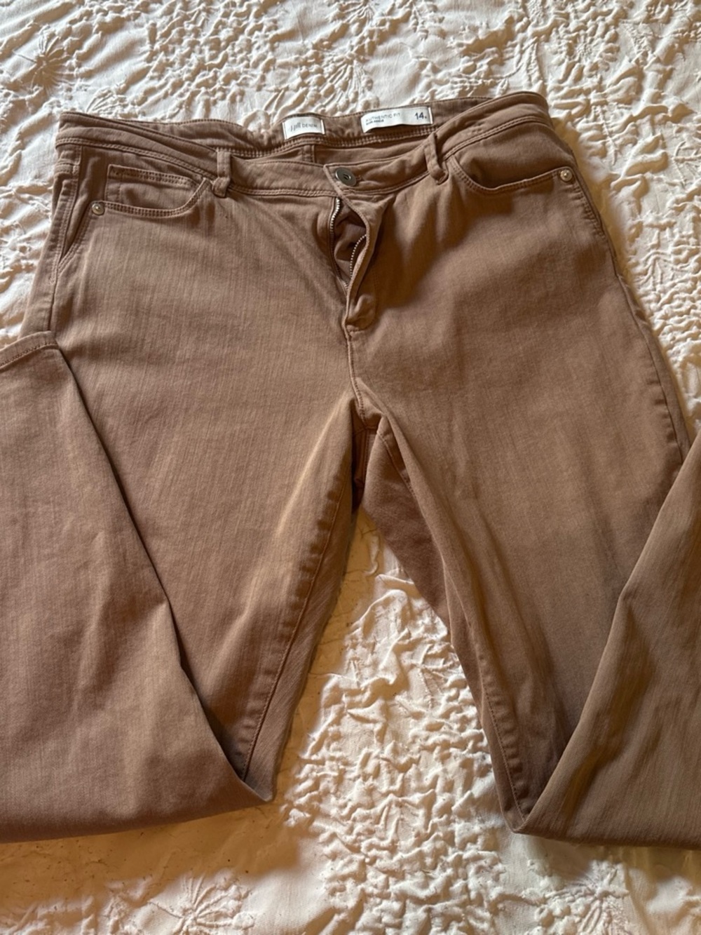 Women’s Brown Stretch Jeans - Size 14  J. Jill
